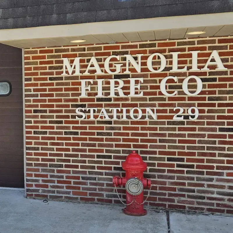 Magnolia Fire Company Station 29 - front view of their building.
